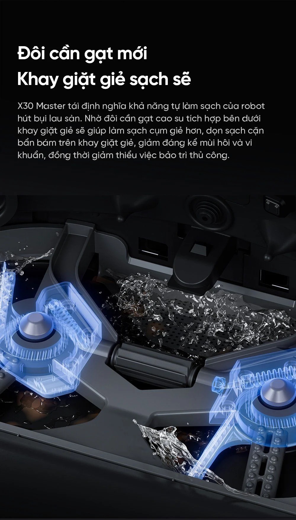 Robot Hút Bụi Lau Sàn Dreame X30 Master