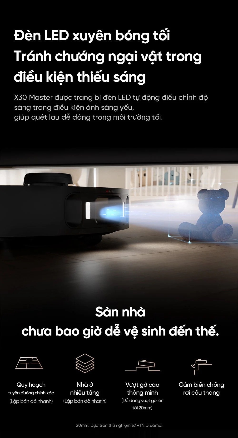 Robot Hút Bụi Lau Sàn Dreame X30 Master