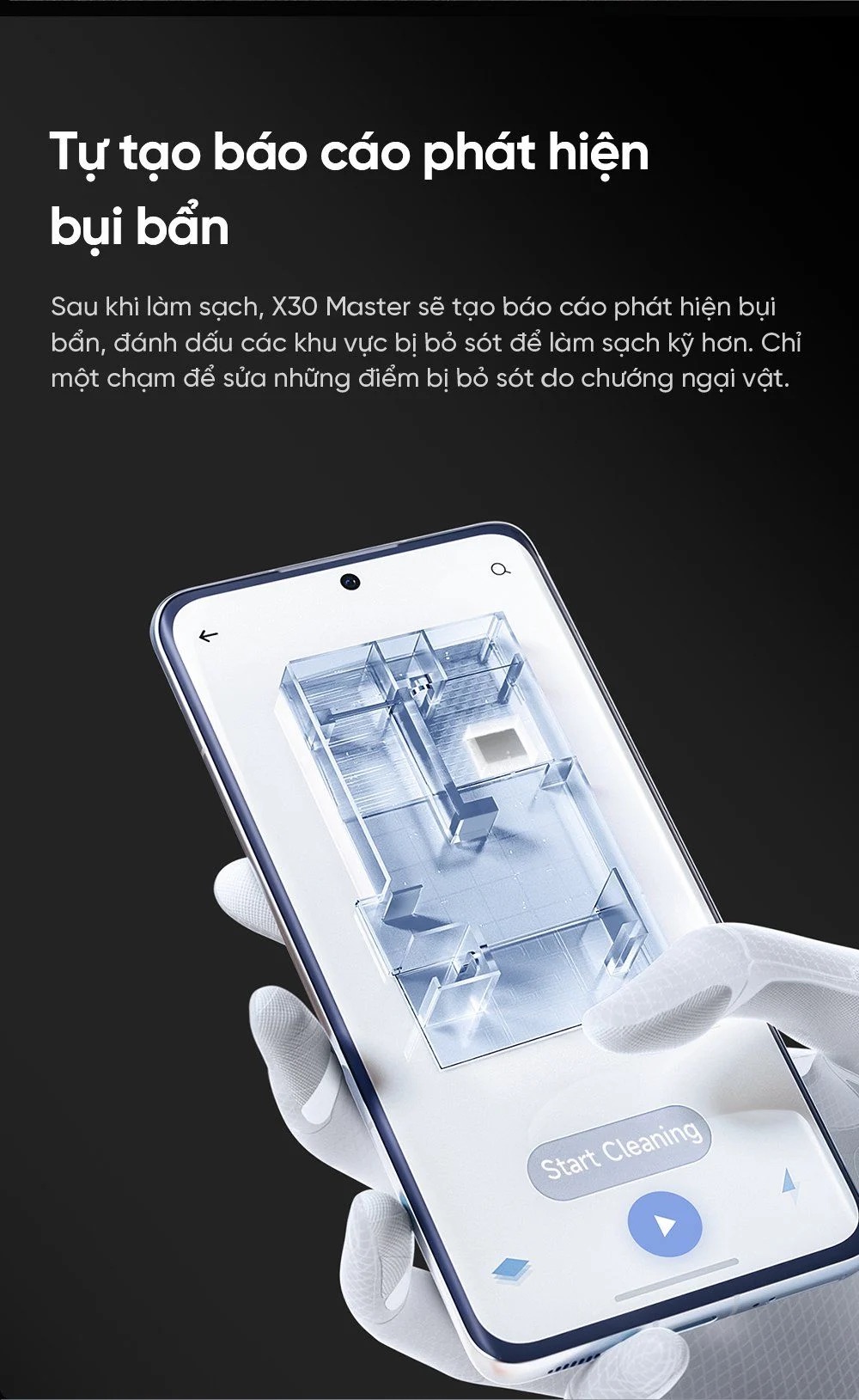 Robot Hút Bụi Lau Sàn Dreame X30 Master