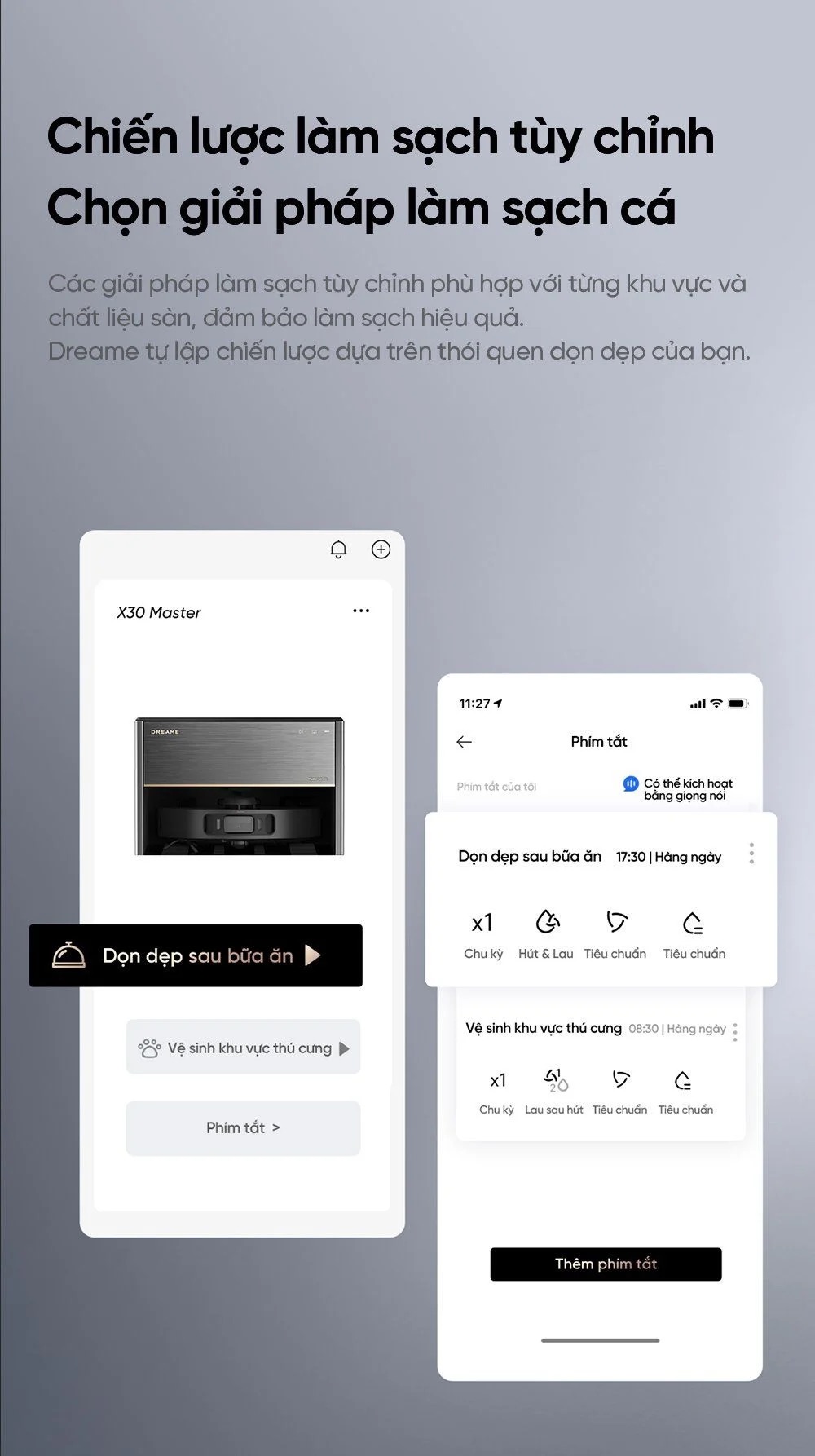 Robot Hút Bụi Lau Sàn Dreame X30 Master