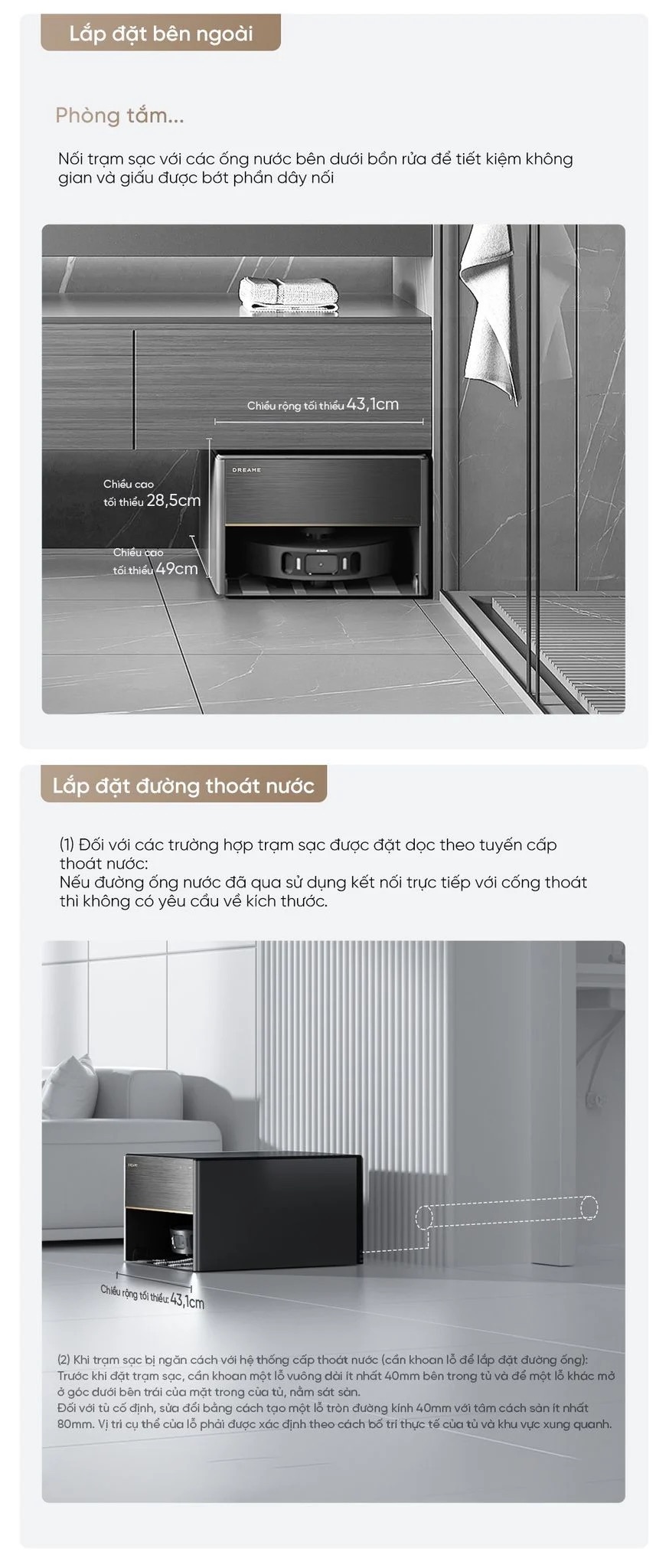 Robot Hút Bụi Lau Sàn Dreame X30 Master