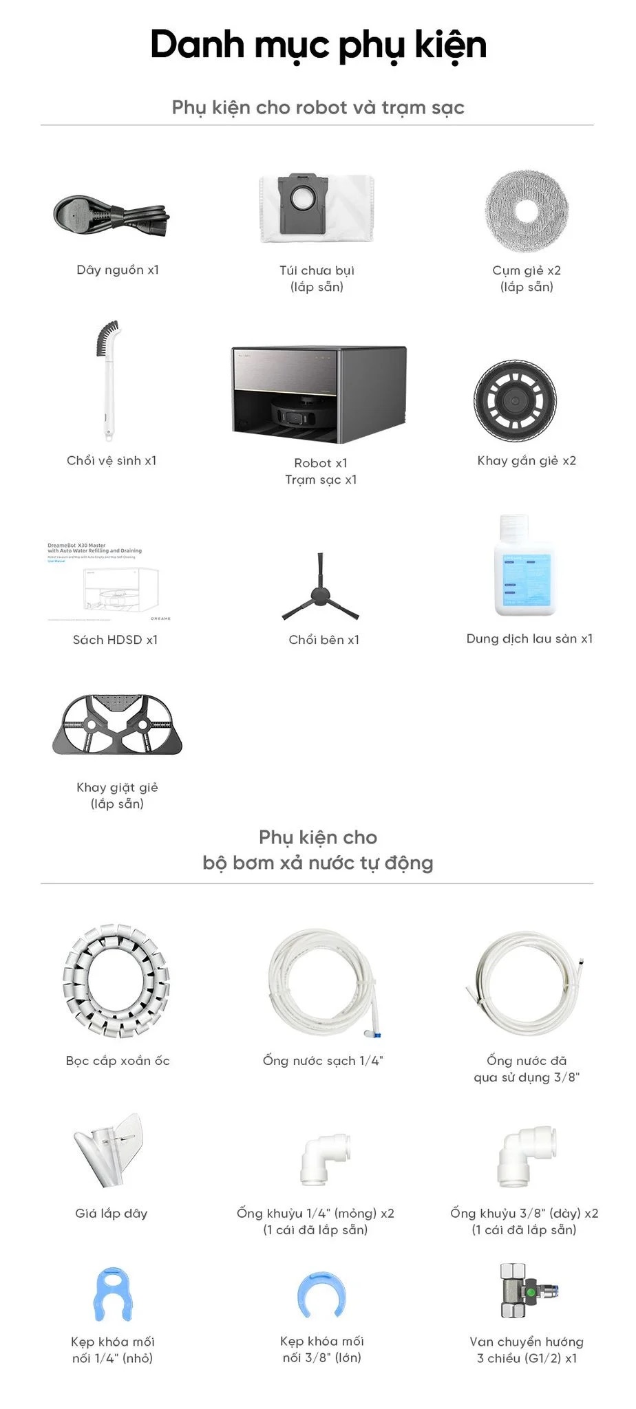 Robot Hút Bụi Lau Sàn Dreame X30 Master