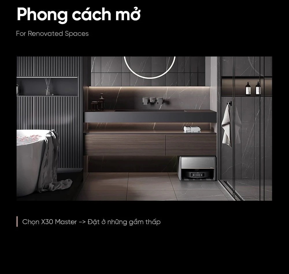 Robot Hút Bụi Lau Sàn Dreame X30 Master