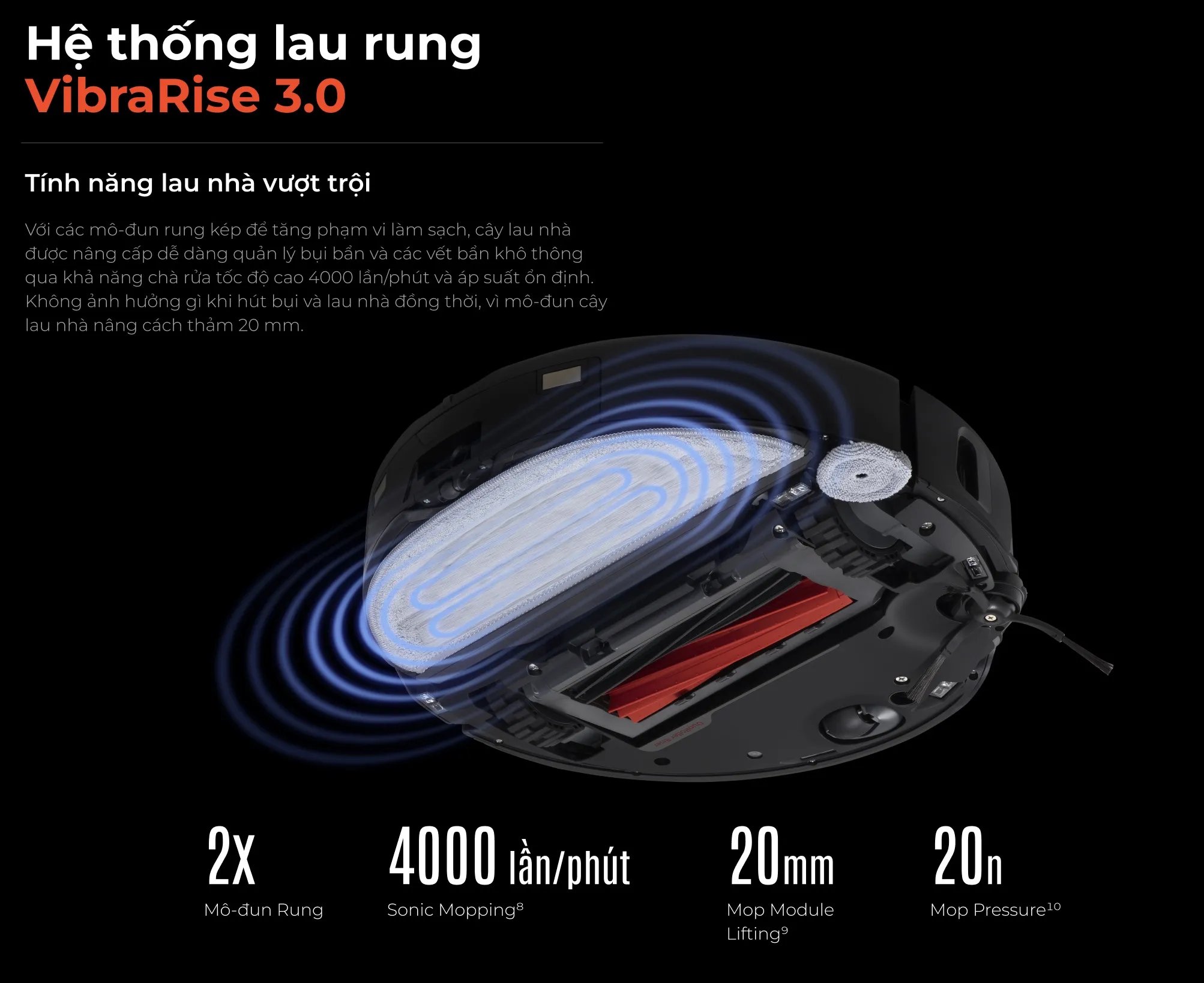 Robot Lau Nhà Hút Bụi Roborock S8 Maxv Ultra 18 Robot Lau Nhà Hút Bụi Roborock S8 Maxv Ultra Màu Đen - Akia Smart Home