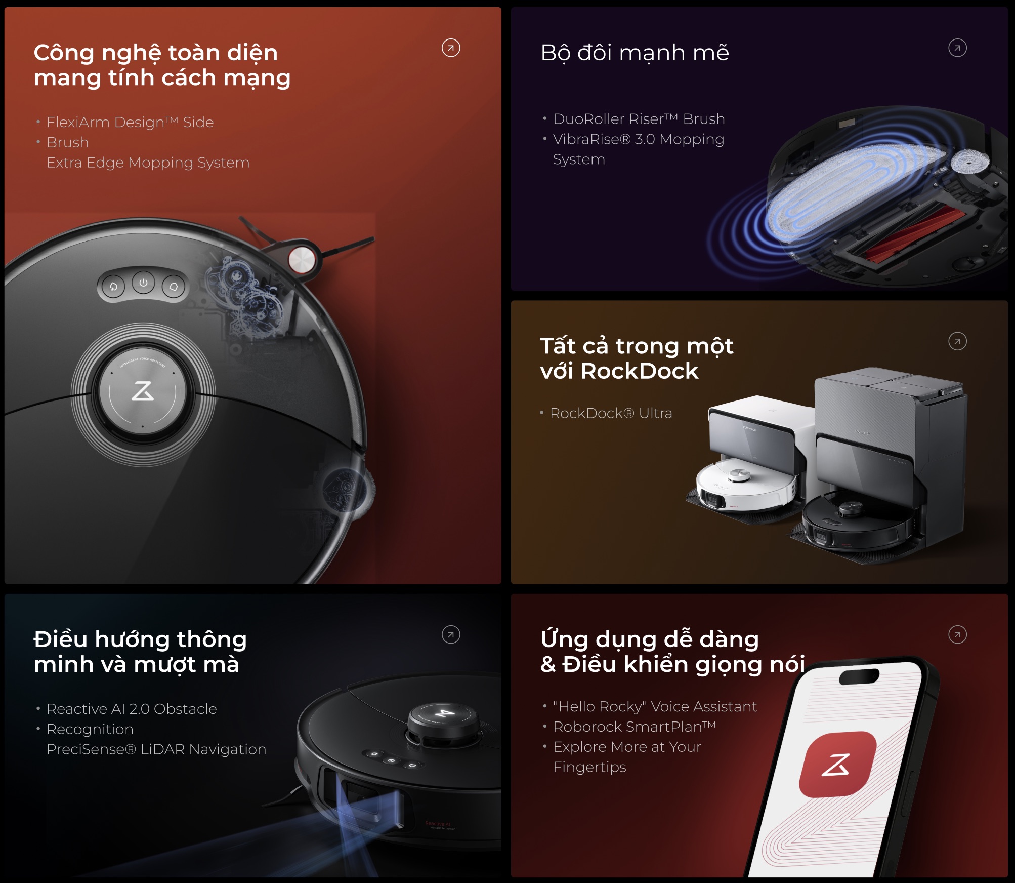 Robot Lau Nhà Hút Bụi Roborock S8 Maxv Ultra Màu Đen - Akia Smart Home