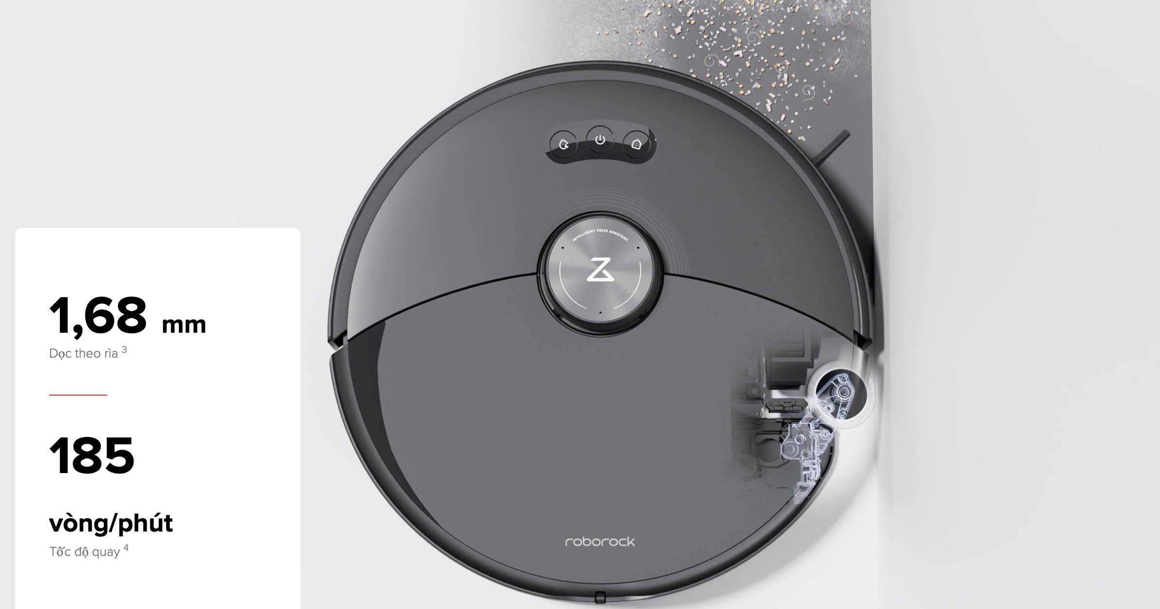 Robot Lau Nhà Hút Bụi Roborock S8 Maxv Ultra Màu Đen - Akia Smart Home