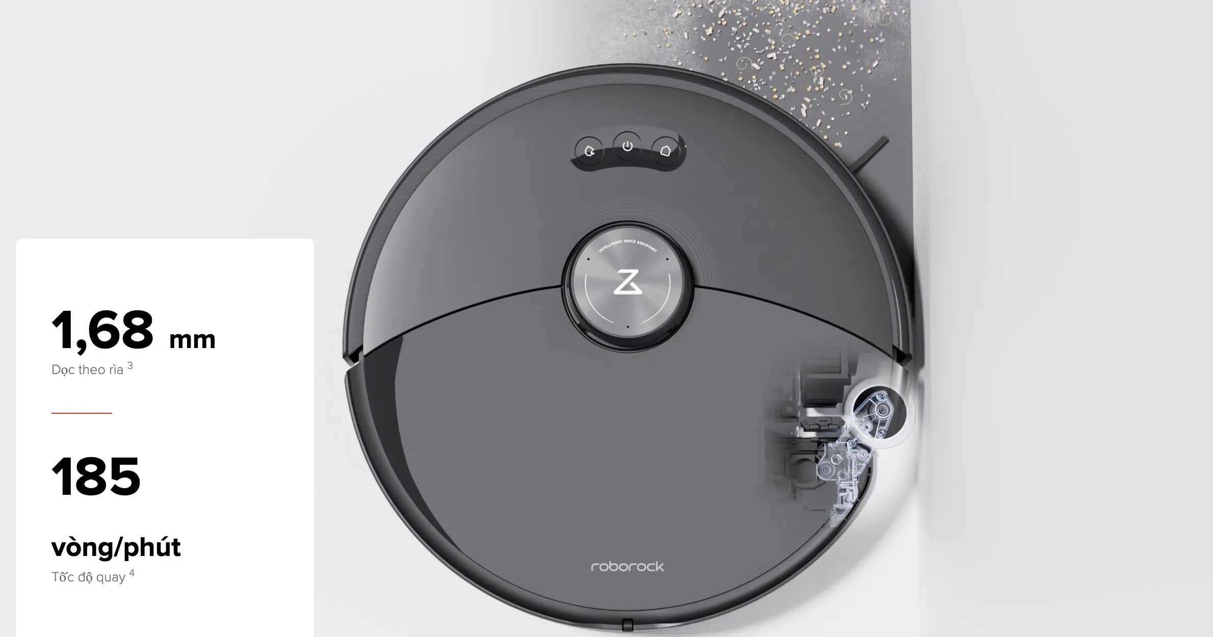 Robot Lau Nhà Hút Bụi Roborock S8 Maxv Ultra 15 Robot Lau Nhà Hút Bụi Roborock S8 Maxv Ultra Màu Đen - Akia Smart Home
