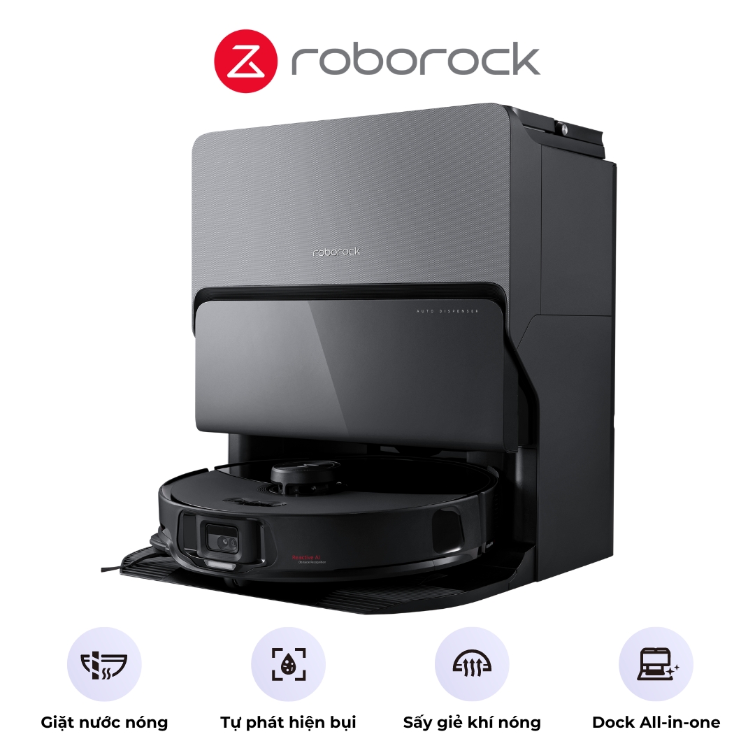 Robot Lau Nhà Hút Bụi Roborock S8 Maxv Ultra Màu Đen - Akia Smart Home