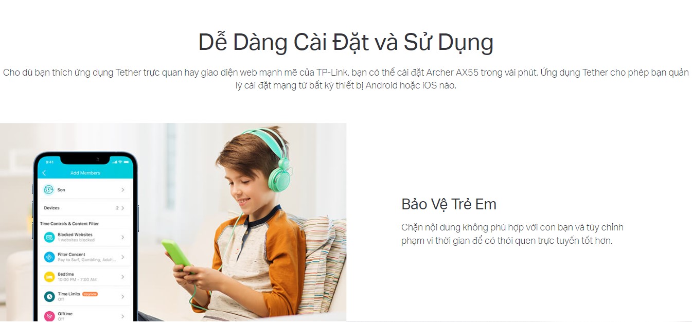 Bộ Phát Wifi Tp-Link Archer Ax55 Chuẩn Wifi 6 Ax3000 - Akia Smart Home