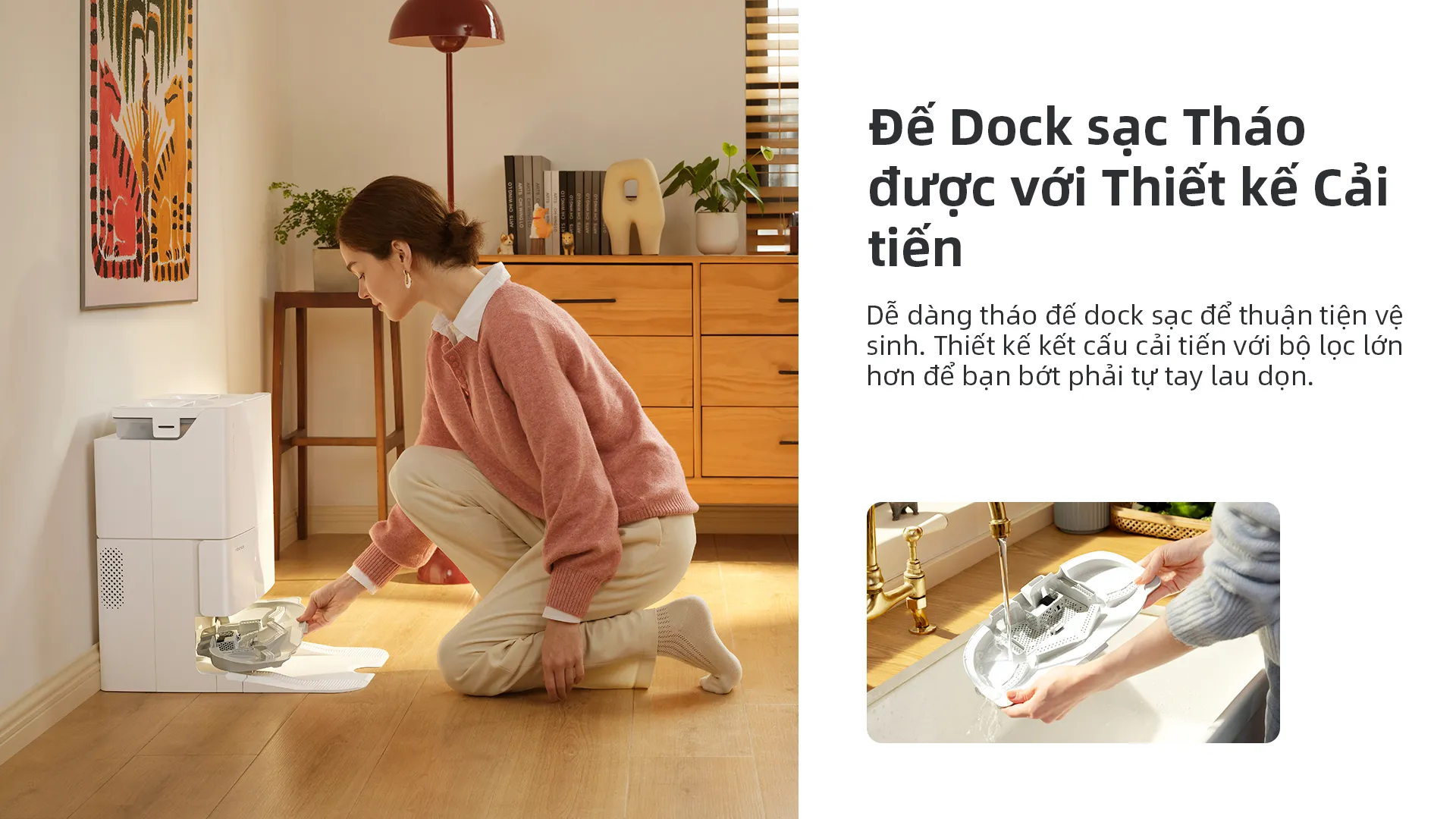 Robot Hút Bụi Lau Nhà Roborock Q Revo Pro 34 Robot Hút Bụi Lau Nhà Roborock Q Revo Pro - Akia Smart Home