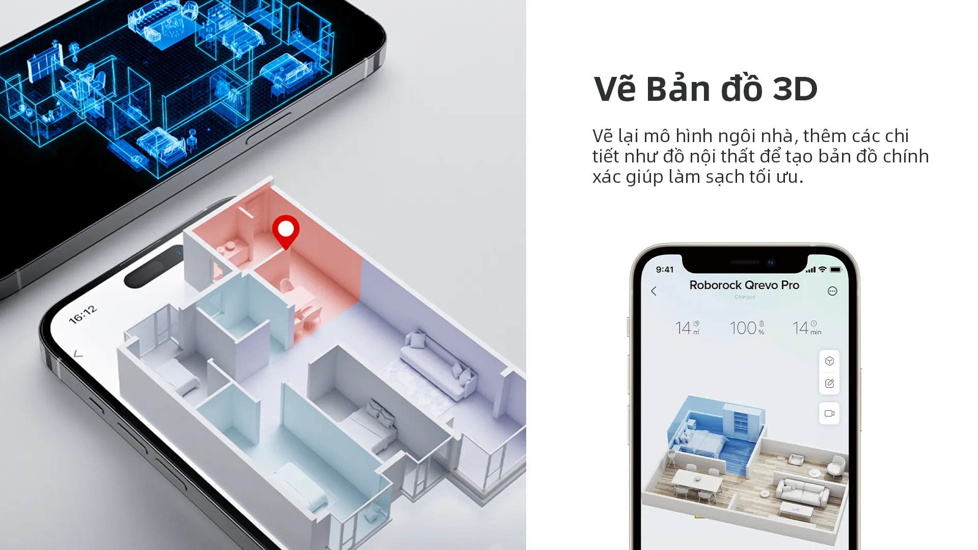 Robot Hút Bụi Lau Nhà Roborock Q Revo Pro 42 Robot Hút Bụi Lau Nhà Roborock Q Revo Pro - Akia Smart Home
