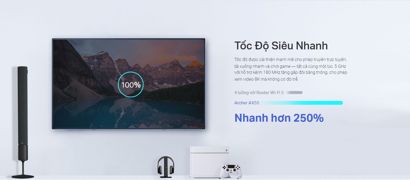 Bộ Phát Wifi Tp-Link Archer Ax55 Chuẩn Wifi 6 Ax3000 - Akia Smart Home