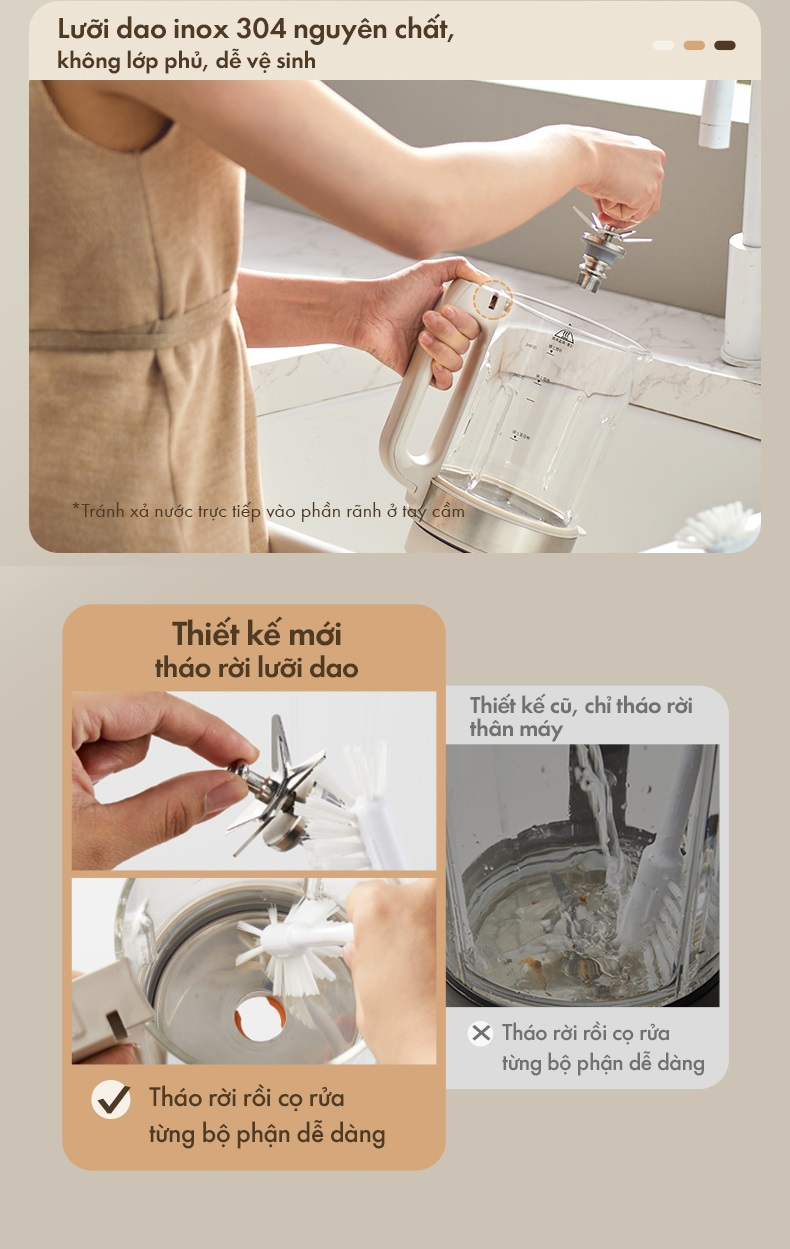 Máy Làm Sữa Hạt Đa Năng Bear Pbj-D08T1