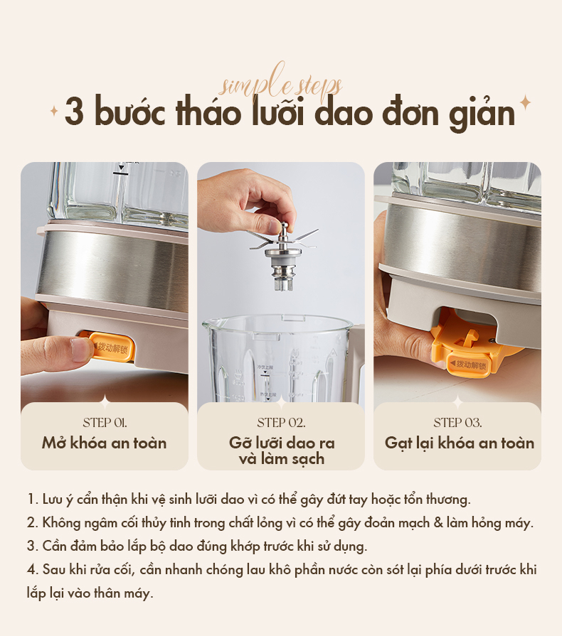Máy Làm Sữa Hạt Đa Năng Bear Pbj-D08T1