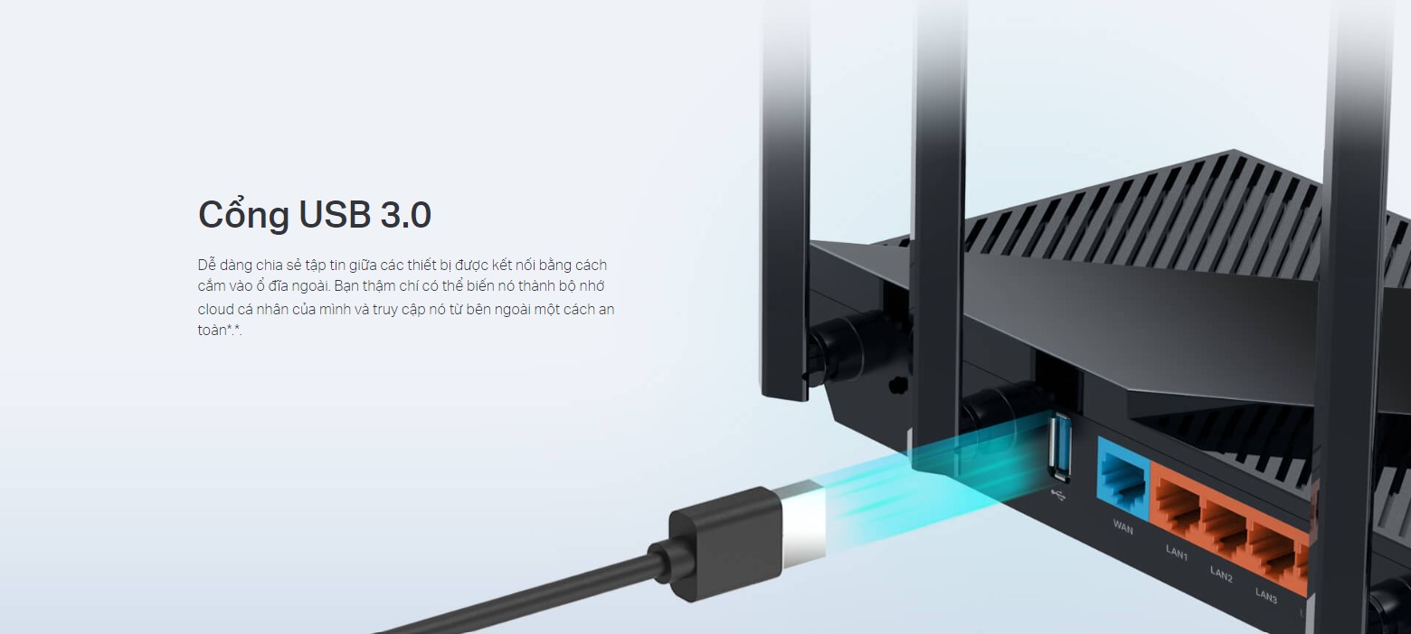 Bộ Phát Wifi Tp-Link Archer Ax55 Chuẩn Wifi 6 Ax3000 - Akia Smart Home