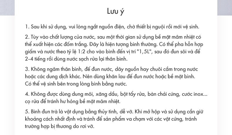 Bình Đun Đa Năng Bear 1.5L Ysh-D15V7 Bình Đun Đa Năng Bear 1.5L Ysh-D15V7