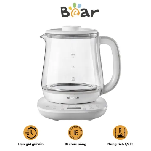 Bình đun đa năng BEAR 1.5L YSH-D15V7