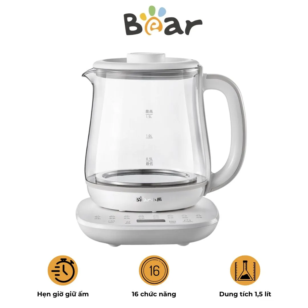 Bình đun đa năng BEAR 1.5L YSH-D15V7