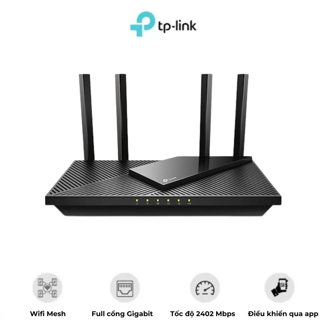 Bộ phát Wifi TP-Link Archer AX55 chuẩn Wifi 6 AX3000