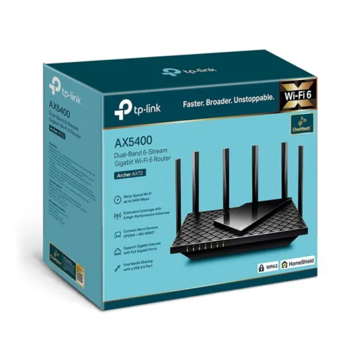 Router WiFi TP – Link Archer AX72 – Tốc độ AX5400 – Kết nối 100+ thiết bị