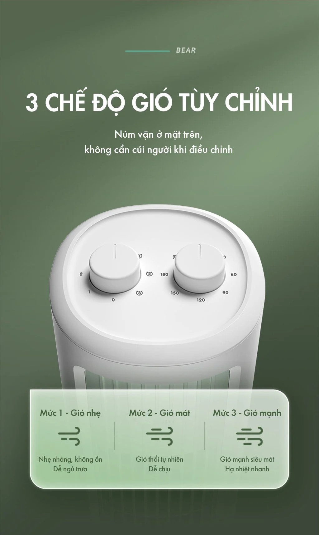 Quạt Tháp Điều Hòa Cao Cấp Bear Dfs-D40G1 2 Quạt Tháp Điều Hòa Cao Cấp Bear Dfs-D40G1 - Akia Smart Home