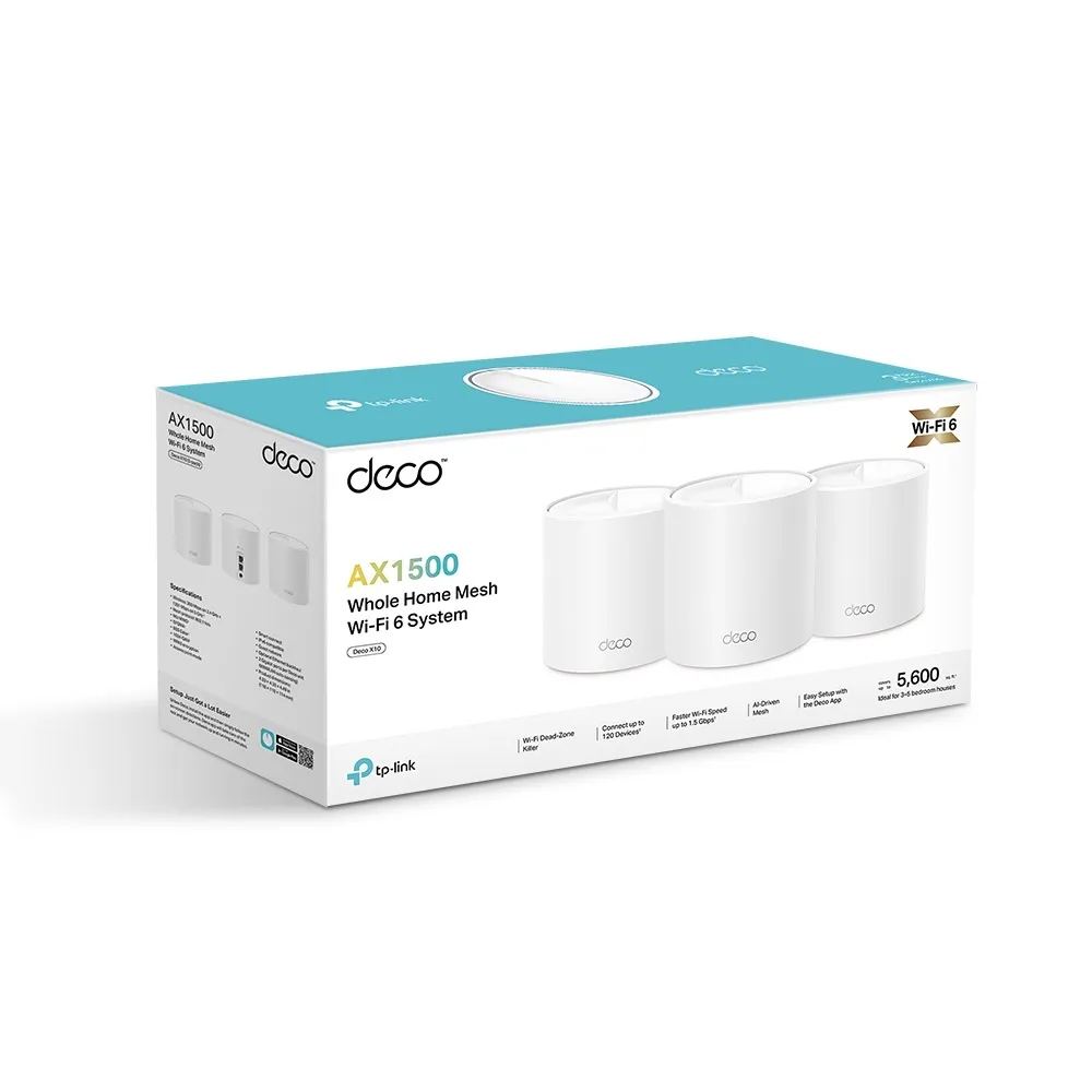 Router Mesh Wifi 6 TP-Link Deco X10 AX1500 - AKIA Smart Home