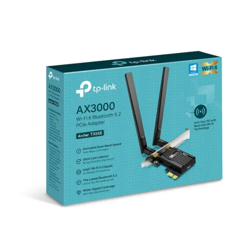Card mạng không dây Wifi 6 Bluetooth 5.2 TP-LINK Archer TX55E