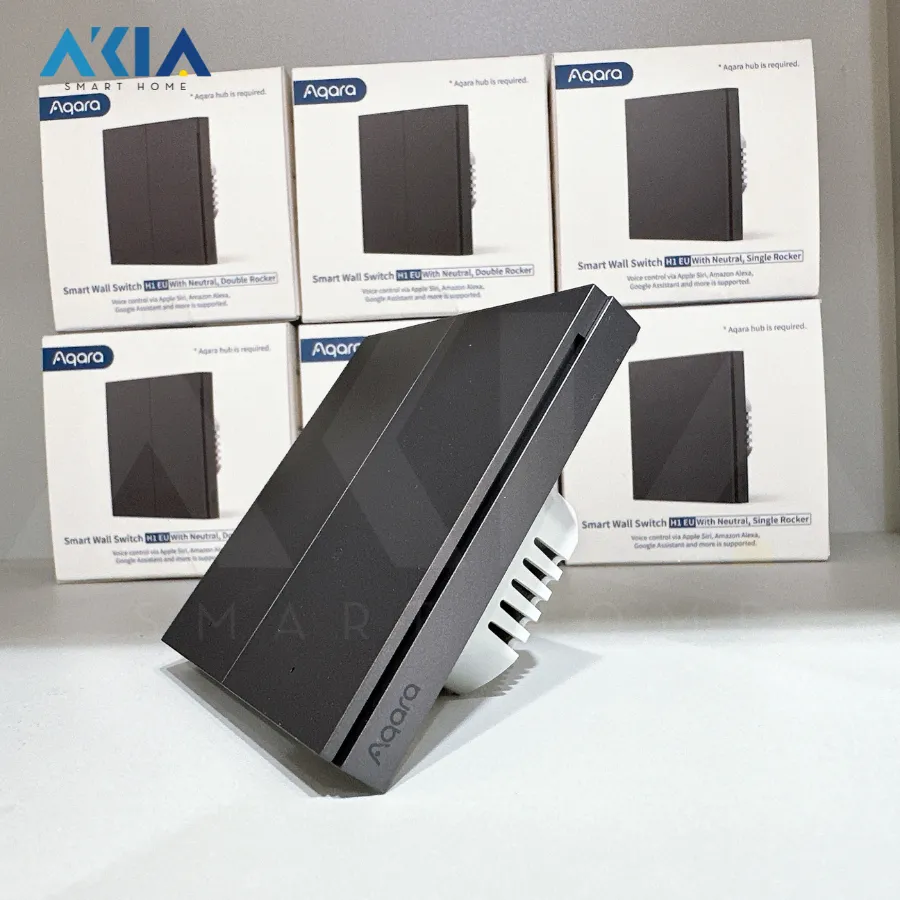 Công Tắc Aqara H1 Bản Quốc Tế Tương Thích Apple Homekit Màu Xám 10 Công Tắc Aqara H1 Bản Quốc Tế Tương Thích Apple Homekit Màu Xám