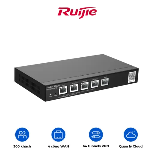 Bộ định tuyến PoE Reyee RG-EG305GH-P-E 5-Port quản lý trên nền tảng đám mây dành - AKIA Smart Home