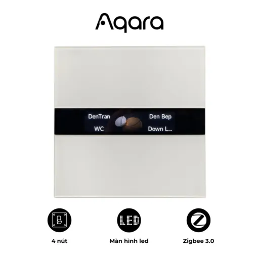 Công tắc Aqara V1 Quintuple mặt kính sang trọng