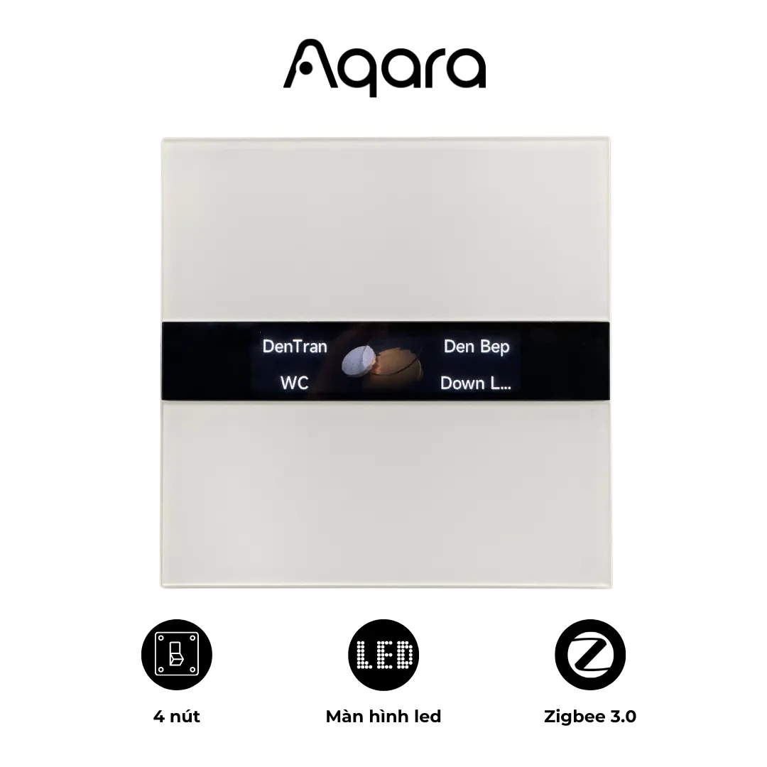 Công tắc Aqara V1 Quintuple mặt kính sang trọng