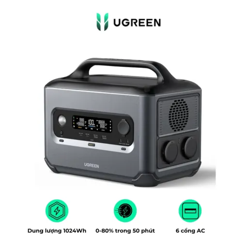 Trạm sạc dự phòng Ugreen GS1200 1200W - AKIA Smart Home