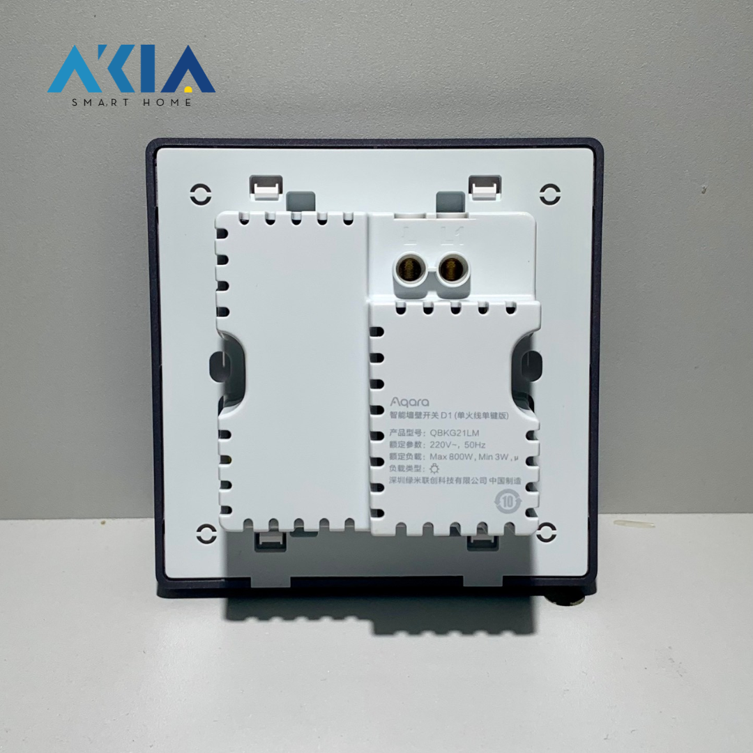 Công Tắc Thông Minh Âm Tường Aqara D1 - Màu Xám 4 Công Tắc Thông Minh Âm Tường Aqara D1 - Màu Xám