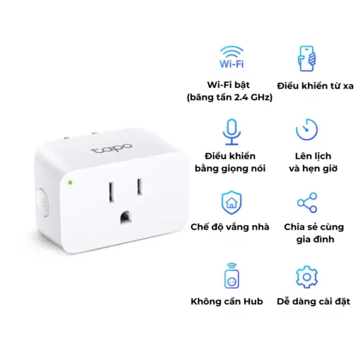 Ổ cắm điện TP – Link Tapo P105 – Wi – Fi mini – Điều khiển từ xa