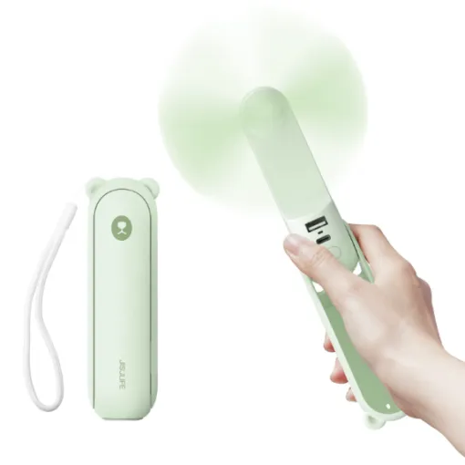 Quạt cầm tay mini Jisulife F8X tích hợp sạc dự phòng