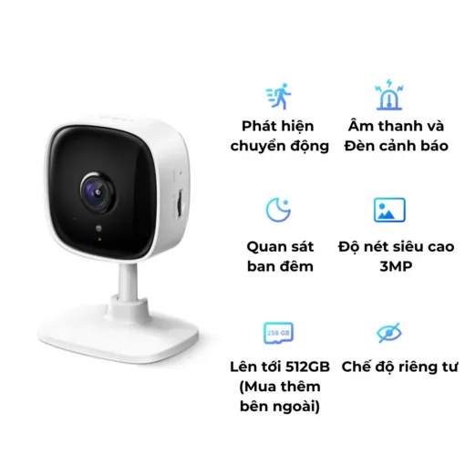Camera Trong Nhà TP – Link Tapo C110 – Độ Phân Giải 2K – Phát Hiện Chuyển Động