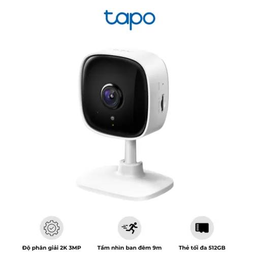 Camera Trong Nhà TP – Link Tapo C110 – Độ Phân Giải 2K – Phát Hiện Chuyển Động