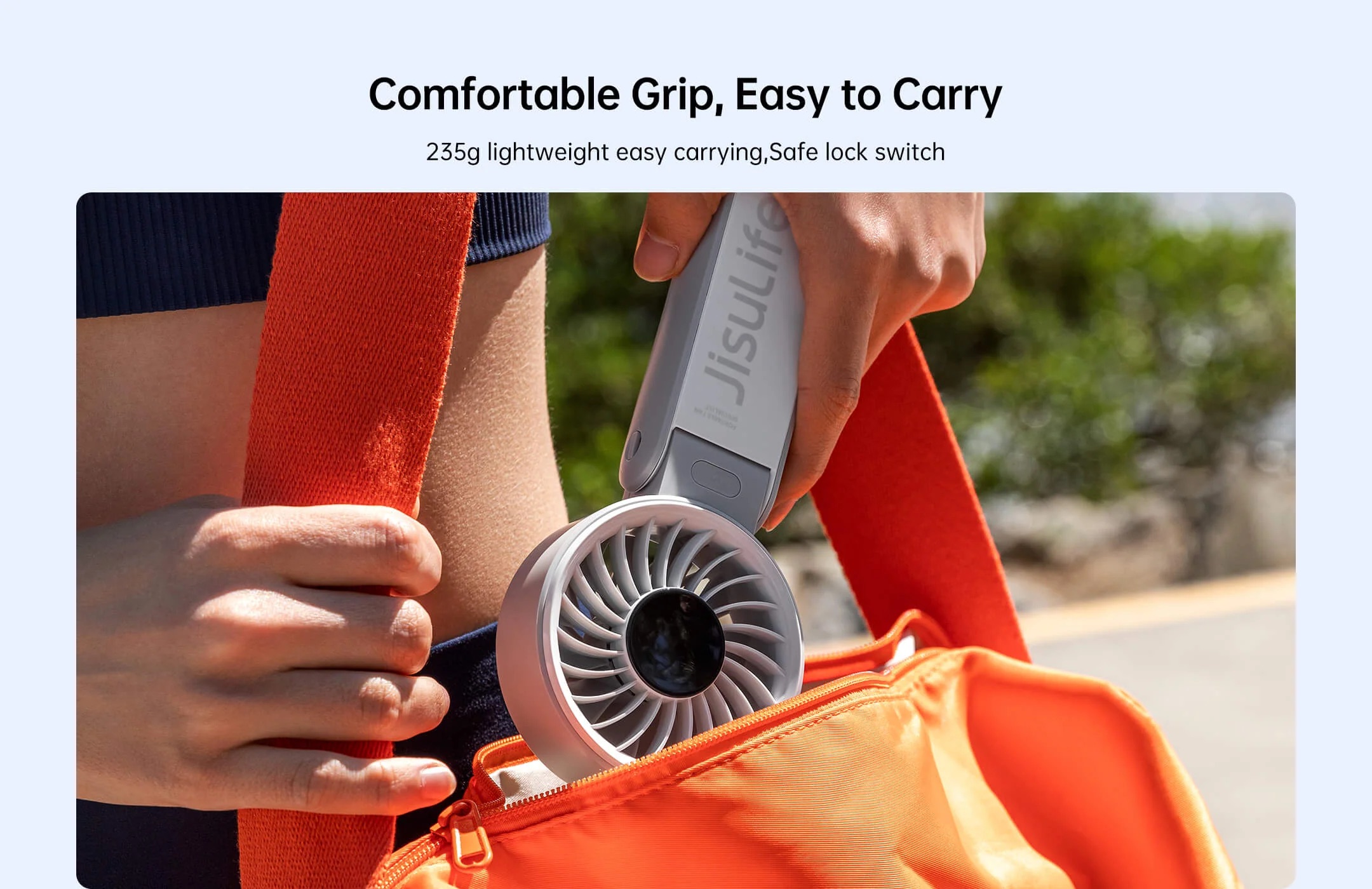 Quạt Cầm Tay Jisulife Life7 Dạng Gập - Akia Smart Home