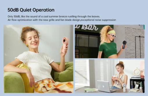 Quạt mini JisuLife Life4 cầm tay nhỏ gọn - AKIA Smart Home