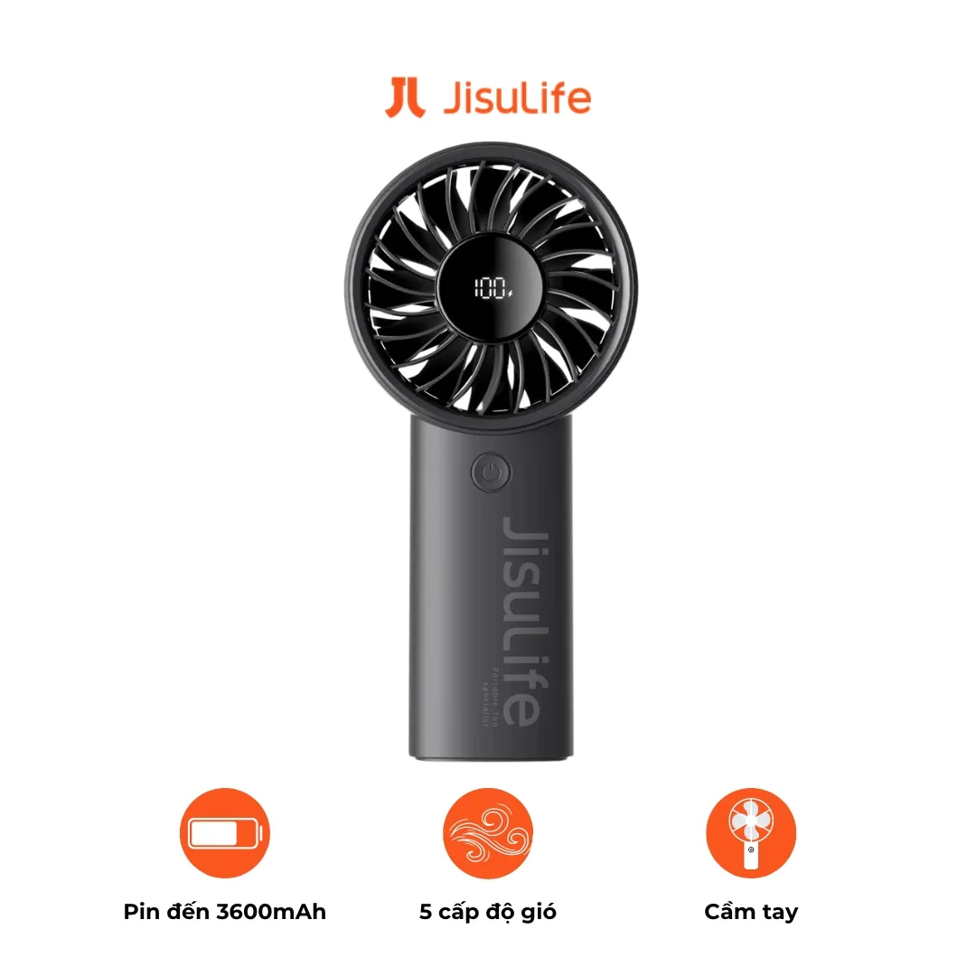 Quạt mini JisuLife Life4 cầm tay nhỏ gọn - AKIA Smart Home