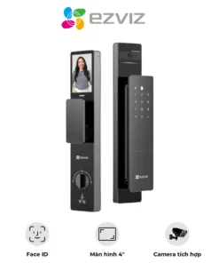 Khóa cửa thông minh Ezviz DL50FVS – Nhận diện khuôn mặt 3D – Camera an ninh tích hợp