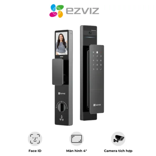 Khóa cửa thông minh Ezviz DL50FVS – Nhận diện khuôn mặt 3D – Camera an ninh tích hợp