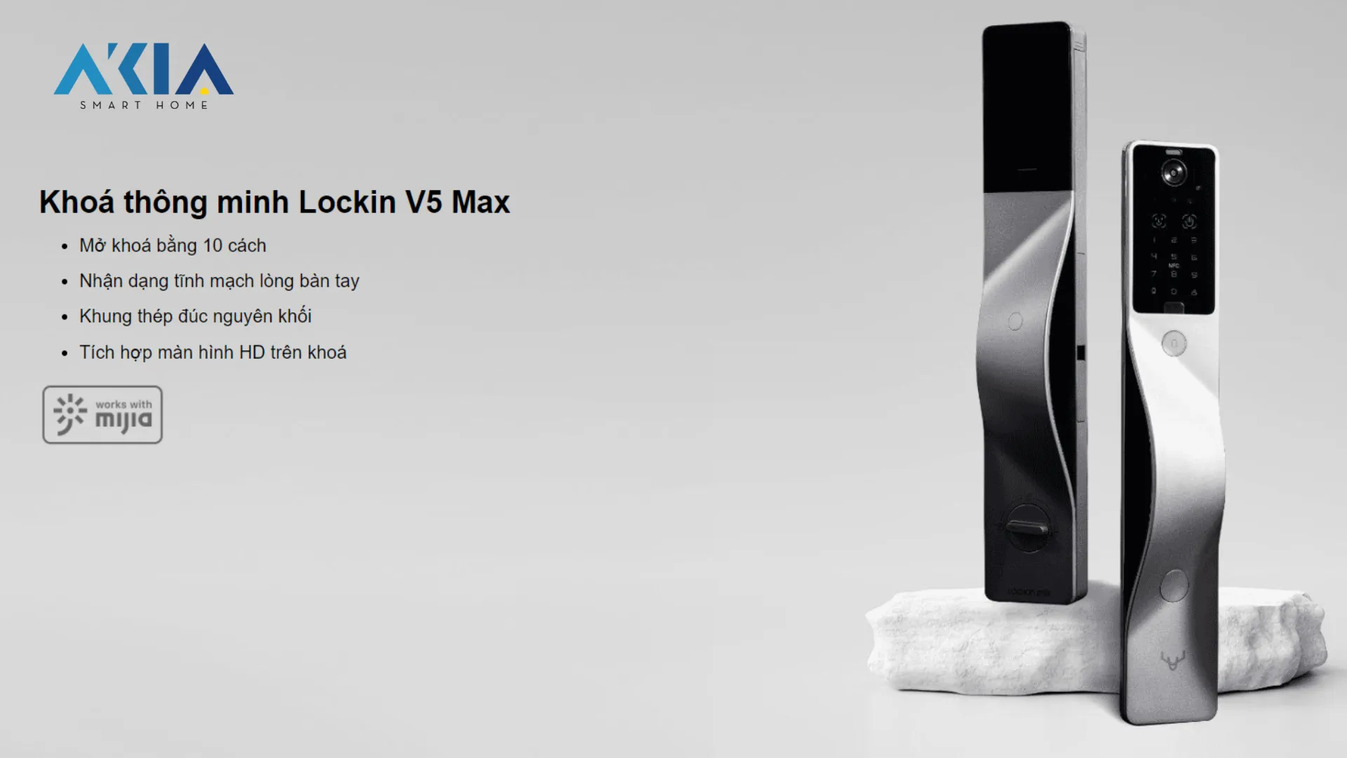 Khóa Cửa Nhận Diện Khuôn Mặt Thông Minh Lockin V5 Max 12 Khóa Cửa Thông Minh Lockin V5 Max