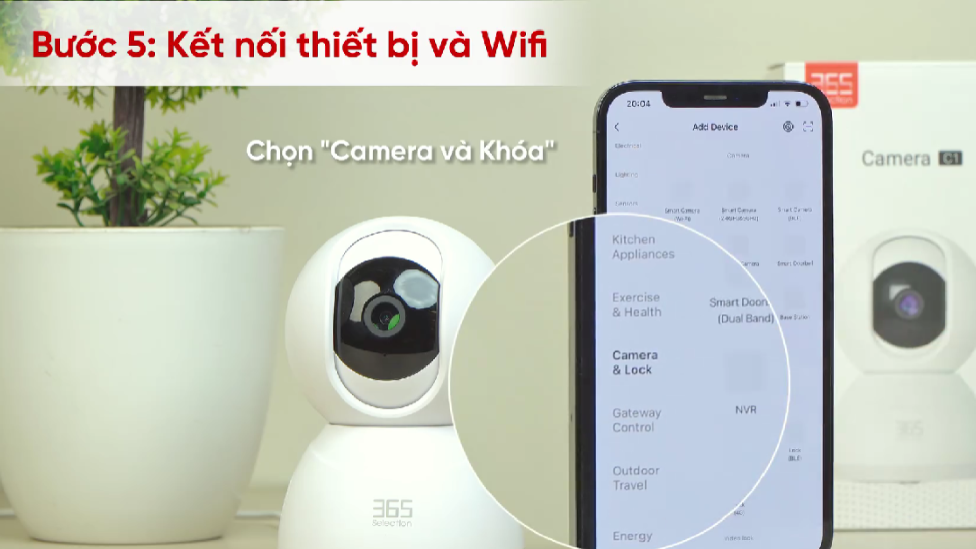 Camera Wifi Trong Nhà Thông Minh Selection C1