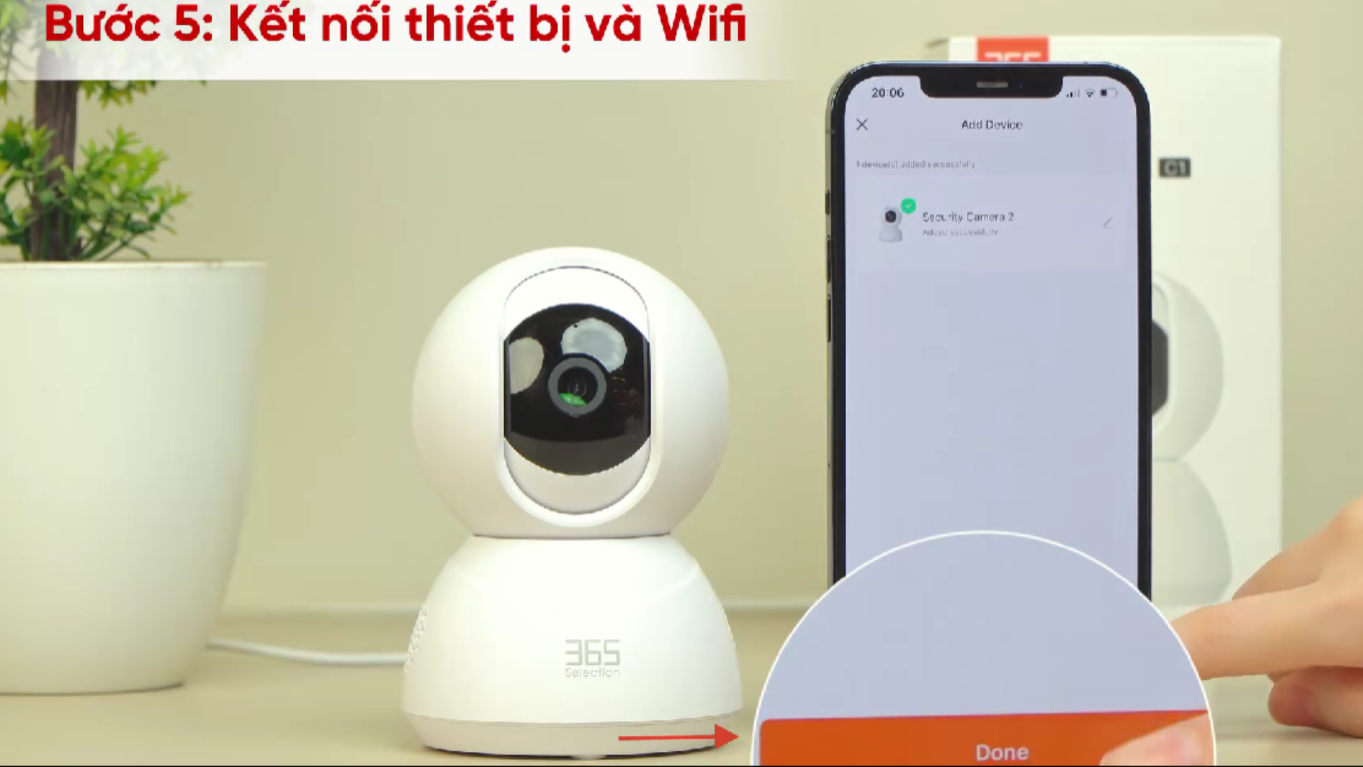 Camera Wifi Trong Nhà Thông Minh Selection C1