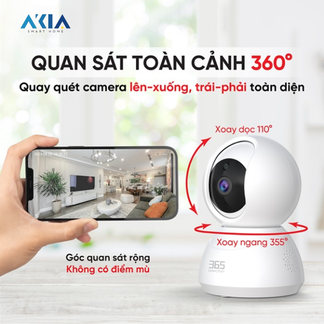 Camera Wifi Trong Nhà Thông Minh Selection C1