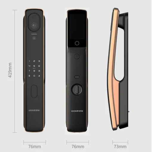 Khóa cửa thông minh Lockin S50M Pro – Nhận diện khuôn mặt 3D – Màn hình IPS 4 inch