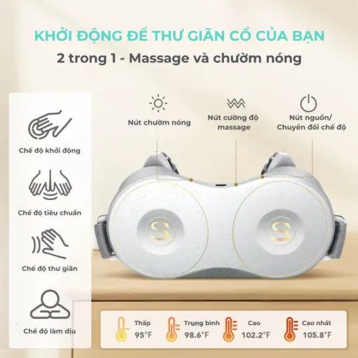 Máy massage cổ vai gáy SKG H7