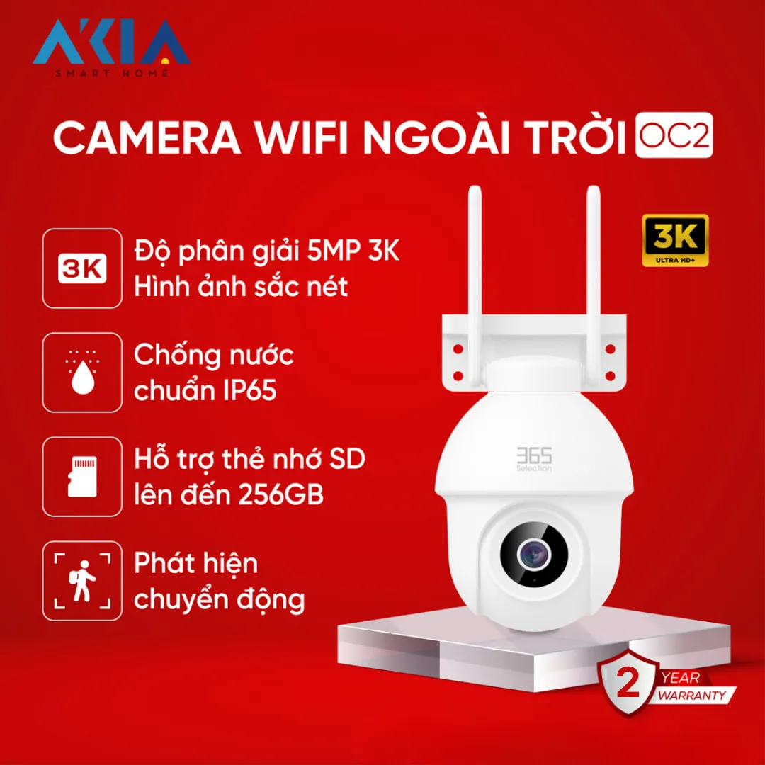 Camera Wifi Ngoài Trời Thông Minh 365 Selection Oc2 14 Camera Wifi Ngoài Trời Thông Minh 365 Selection Oc2