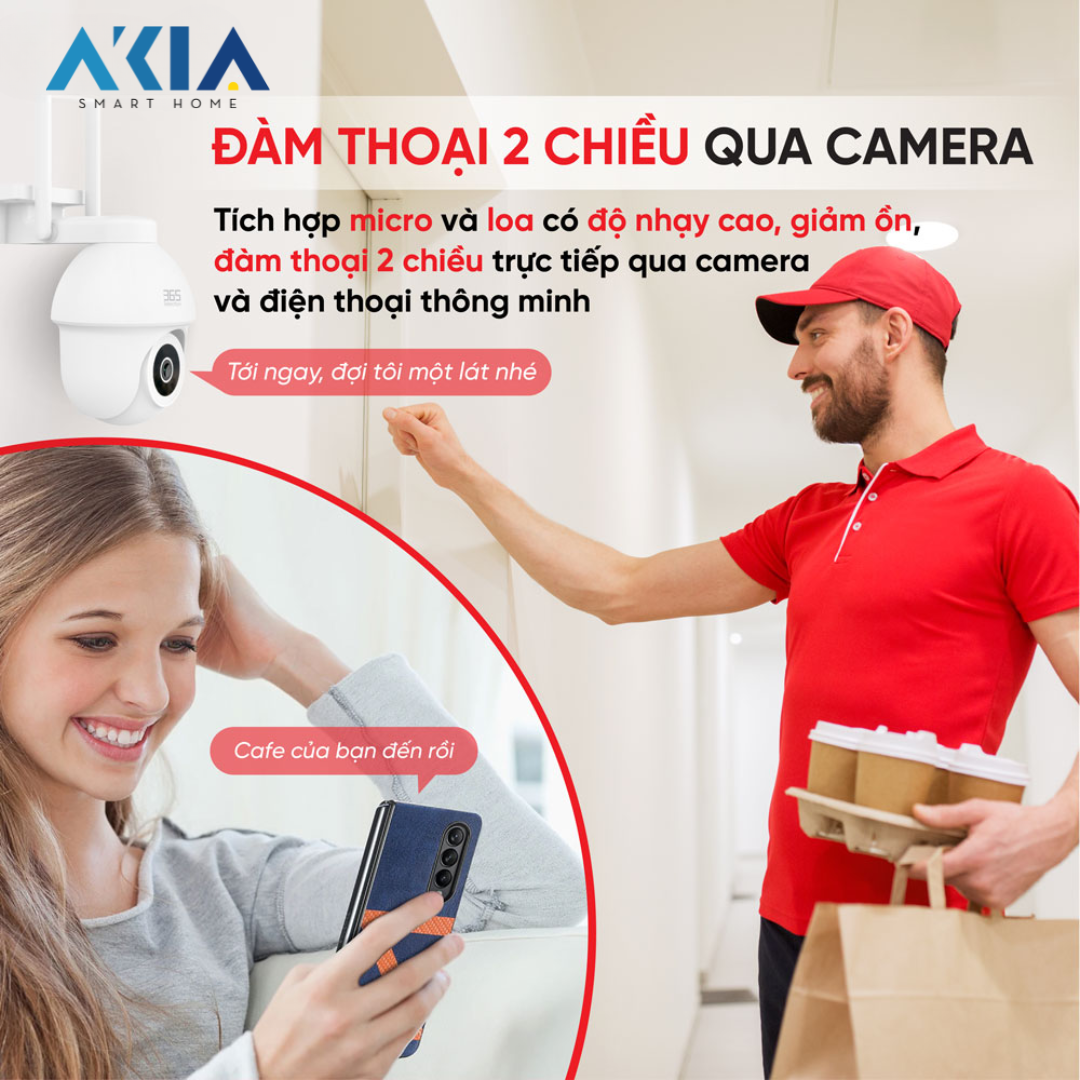Camera Wifi Ngoài Trời Thông Minh 365 Selection Oc2